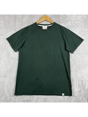 Norse Projects T Shirt Men XL Green Crew Neck Scandinavian Streetwear Tee Design